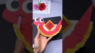 DIY Chinese New Year Snake Craft 🐍🧧 | Fun Paper Activity for Kids 🎨✨ #shorts #diy #papercraft