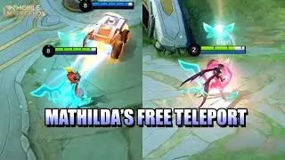 MATHILDA'S FREE TELEPORT SKILL - HOW TO BRING THE WHOLE TEAM WITH JOHNSON IN MOBILE LEGENDS