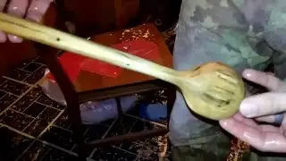 Poplar mixing spoon