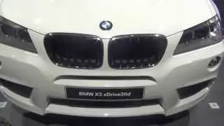 BMW X3 xDrive 20d Side Front Profile at 12th Auto Expo 2014 The Motor Show Greater Noida