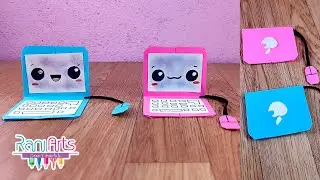 DIY - ORIGAMI LAPTOP - Haz mini computadoras de papel