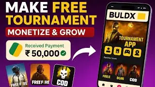 Create Tournament App & Earn Money 💰 | BGMI & Free Fire | No Coding