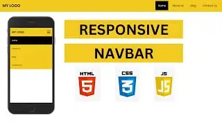 Step by Step Guide Build a Responsive Navigation Bar with HTML, CSS, and JavaScript | Mobile First