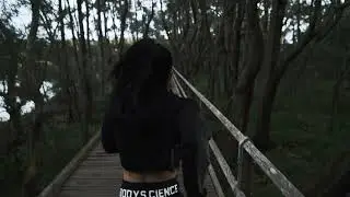 Running Along A Bridge In Nature - Best Fitness Stock Footage