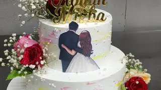 2kg hazelnut engaged cake design #birthday #cake 