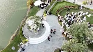 Amy Katz Events - Wedding Ceremony Drone Footage at Park Chateau Estate and Gardens in NJ