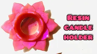 Resin candle holder/ lotus candle holder/ #resincandleholder #lotuscandleholder