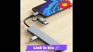 #3.0 #High #speed #USB #C #hub #USB #splitter 8-in-1 USB #extender #with 4 #USB #ports #and #1 #USBC