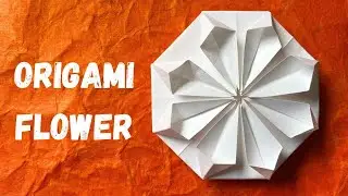 Easy Origami Round Flower (sunflower) Tutorial | Paper Sunflower | InnoVatioNizer #paperflower