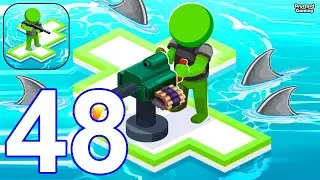 War of Rafts: Crazy Sea Battle - Gameplay Walkthrough Part 48 Stickman Raft Survival (Android,iOS)