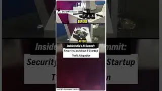 #Shorts | Inside India&rsquo;s AI Summit: Security Lockdown & Startup Theft Allegation | Bharat Mandapam