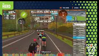 Zwift - Herd Beginner Racing - Save Watts/Conserve Energy - April 6, 2025