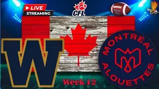 Winnipeg Blue Bombers vs Montreal Alouettes: CFL LIVE Week 12 Watch Party and Play by Play