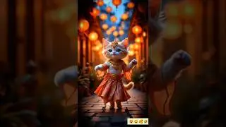 Cute Kitten Dance Party 2025 🎉 | Fluffy Cat Grooving to Beat #KittenDance #Shorts #CuteCat