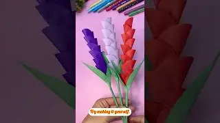 Learn to make flowers with different colored papers. #paper #craft #shortvideo #shorts #newmusic