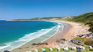 Woolacombe Beach in England #travel #tourist #beach #familytime #family 