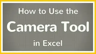 How to Use the Camera Tool in Excel - Tutorial 📷