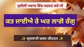ਕਤ ਜਾਈਐ ਰੇ ਘਰ ਲਾਗੋ ਰੰਗੁ | Kat Jaaiye Re | ਗੁਰਬਾਣੀ ਸ਼ਬਦ ਕੀਰਤਨ | #kirtan #gurbani #shabad #waheguru 