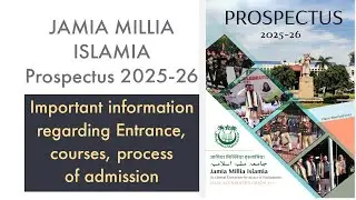 JAMIA PROSPECTUS RELEASED... Application Start from 5th March #jamiamilliaislamia #jamiaadmission