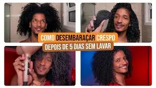 Rotina Completa - Como lavar, desembaraçar, tratar e finalizar cabelo crespo e cacheado masculino