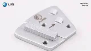 Trapezoid PCD coating removal tool for scraping coatings on concrete floors
