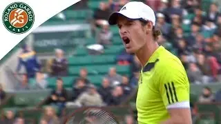 Andy Murray v Ga&euml;l Monfils Highlights - Men's Quarterfinals 2014 - Roland-Garros