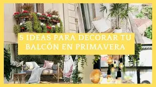 5 ideas para decorar tu balc&oacute;n en primavera😉#balconespeque&ntilde;os #tendencias #balcones #homedecor