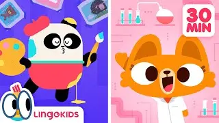 JOBS SONG 👩&zwj;🔬🎶| + More Growing Up Songs For Kids | Lingokids