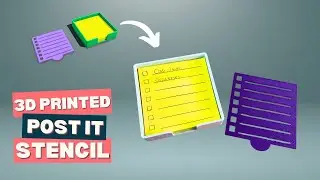 Design & 3D Print a Post It To-Do List Stencil & Case | Shapr3D