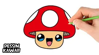 Comment dessiner un champignon kawaii