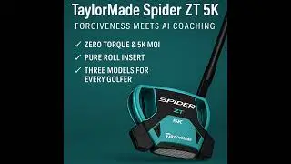 Паттеры TaylorMade Spider ZT № 299: объяснение нулевого крутящего момента