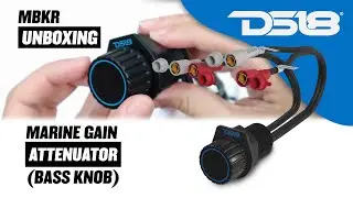 DS18 MBKR Marine Gain Attenuator (Bass Knob) Compatible With Any Source Unit That Uses RCA