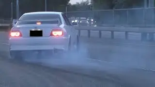 Tuner Cars Leaving a Car Meet in Style! July 2019