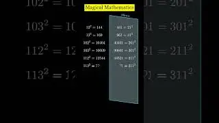 #mathematics #calculus Magical Mathematics: Mirror Image Squares