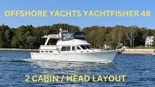 OFFSHORE YACHTS YACHTFISHER 48 / OFFSHORE CRUISER / SPACIOUS / 2 -CABIN LAYOUT