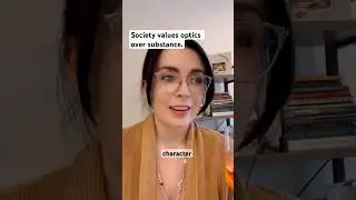 Society values optics over substance. People only care about how you make them feel. #humannature