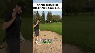 SAND BUNKER DISTANCE CONTROL #shortgametips #bunkerplay #golftips