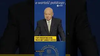 Stopy procentowe w d&oacute;ł. Prezes NBP tłumaczy decyzję #nbp #inflacja