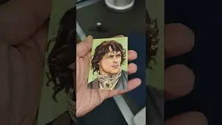 Hand-drawn Outlander sketch card featuring Jamie Fraser &mdash; an original one-of-a-kind artwork