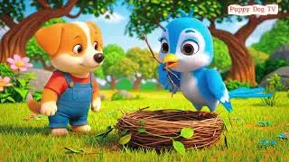 Poppy&rsquo;s Bird Nest Rescue A Heartwarming Pixar Style Story | Puppy Dog TV