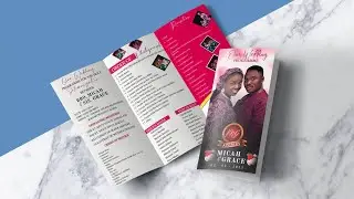 Wedding Trifold Brochure Design in Pixellab | Easy Phone Tutorial