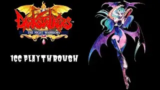 Darkstalkers: The Night Warriors (Arcade) - Morrigan 1CC Playthrough