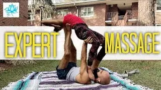Expert Acro Yoga | Trapezius Massage