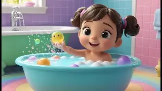 Splish, Splash, A Rainbow Bath | Fun Kids Song | Colorful Bathtime Adventure