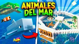 I built a MEGA ZOO with SEA ANIMALS in MINECRAFT 🐠🐳