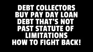 PAYDAY LOAN DEBT SETTLEMENT