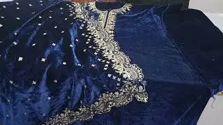 Velvet Embroidered beautiful collection ✨with discount price what&rsquo;s app @9058127096