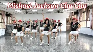 Michael Jackson Cha Cha│Line Dance by Roosamekto Mamek│Demo & Walk Through║麥可傑克森恰恰│排舞│含導跳│4K