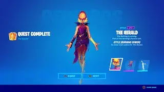 How to Unlock The Herald Burning Ember Edit Style! Fortnite - The Herald Quests! Chapter 3 Season 4