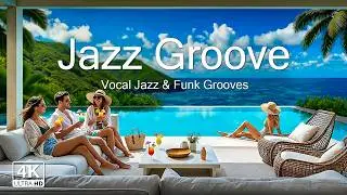 Smooth Groove Jazz Funk 🎷 Oceanfront Villa 4K